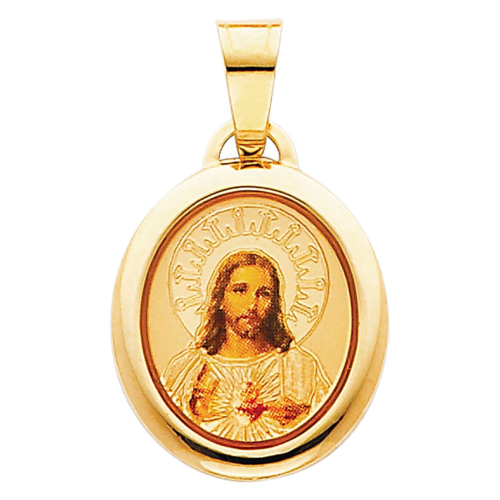 Jesus Enamel Pendant - H. 18mm – PM Jewelers