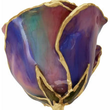 Load image into Gallery viewer, Lacquered and Gold Trimmed Rose - Opal