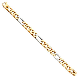 2T Figaro Link Bracelet - 7.75"