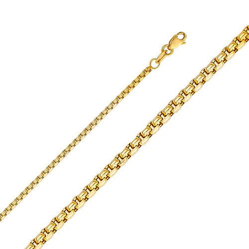 Half Rounded Box Chain  - 1.8mm