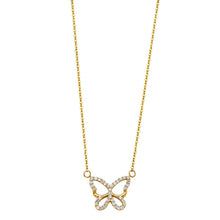 Load image into Gallery viewer, Butterfly Necklace - 17+1&quot;