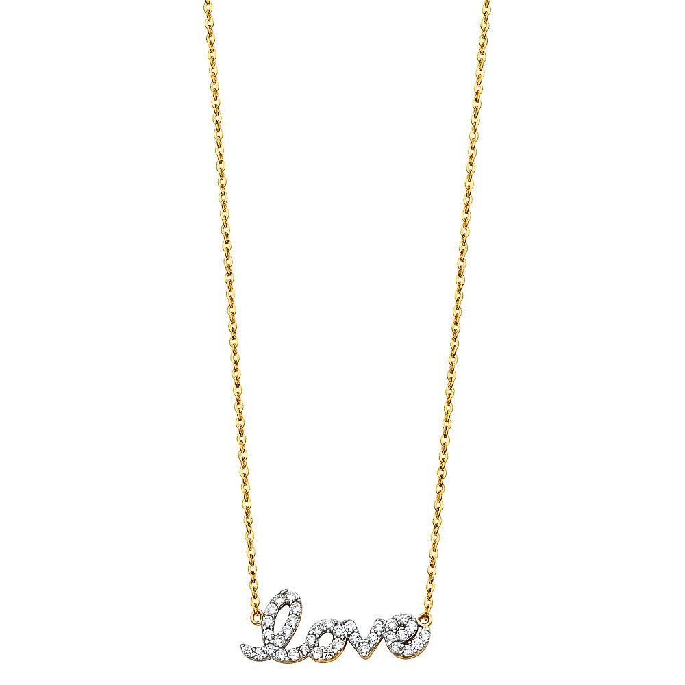 Love Sign Necklace - 17+1