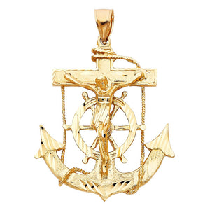 Mariner Crucifix Anchor Pendant