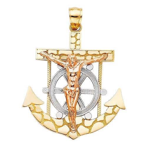 3C Mariner Crucifix Anchor Pendant