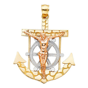 3C Mariner Crucifix Anchor Pendant