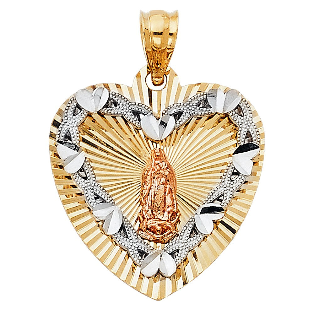 3C Heart Guadalupe Pendant - H.21mm
