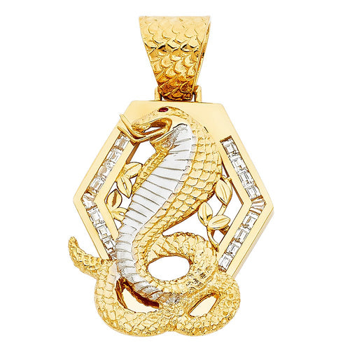 Viper Snake Pendant - H. 33mm