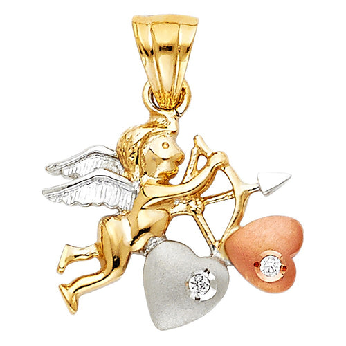 Cupid With Hearts Pendant