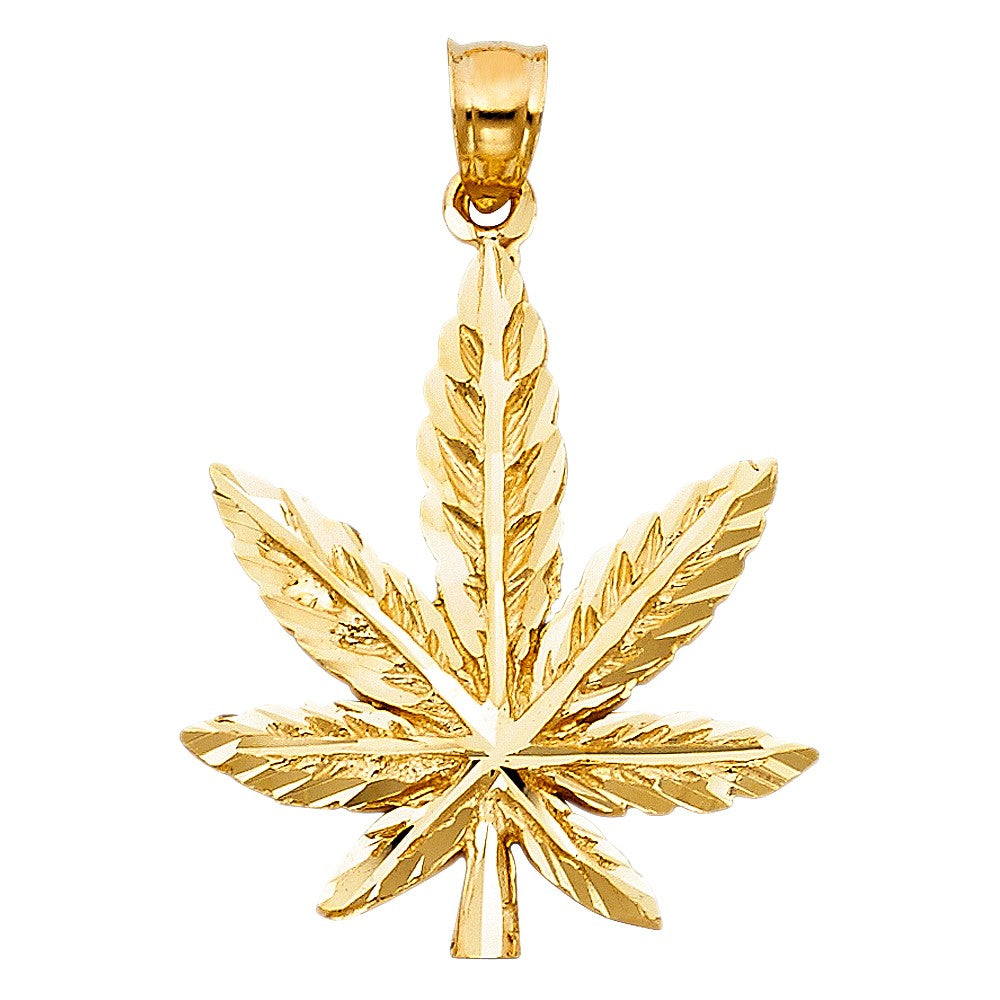 Marijuana Leaf Pendant - H. 27MM