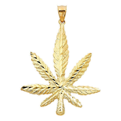 Big Marijuana Leaf Pendant - H. 52MM