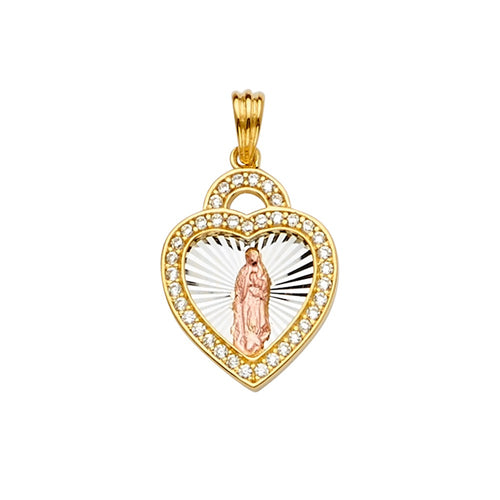 3C Heart Guadalupe Pendant - H.25mm