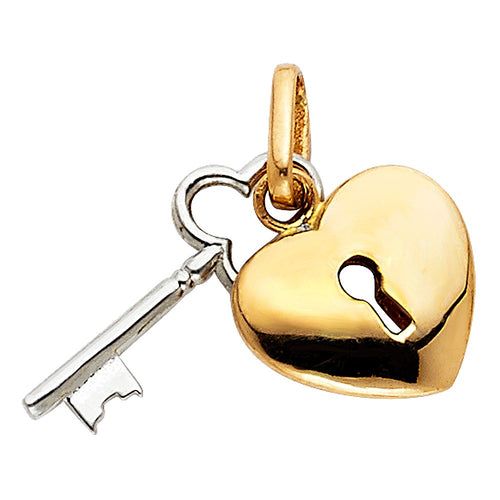 Key to My Heart Pendant - H.13mm