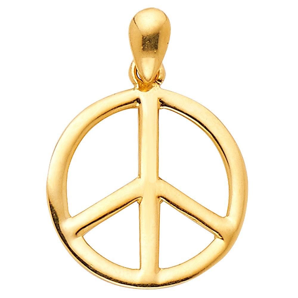 Peace Sign Pendant - H.15mm