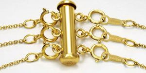 3 Row Tube Clasp for Layered Wear