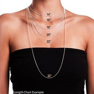 3C Light Chain Necklace with Heart - 17"